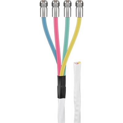 Jeu de câbles d'antenne coaxiale Goobay 80 dB Quattro, double blindage, CCS - câble CCS à double blindage pour la...-0