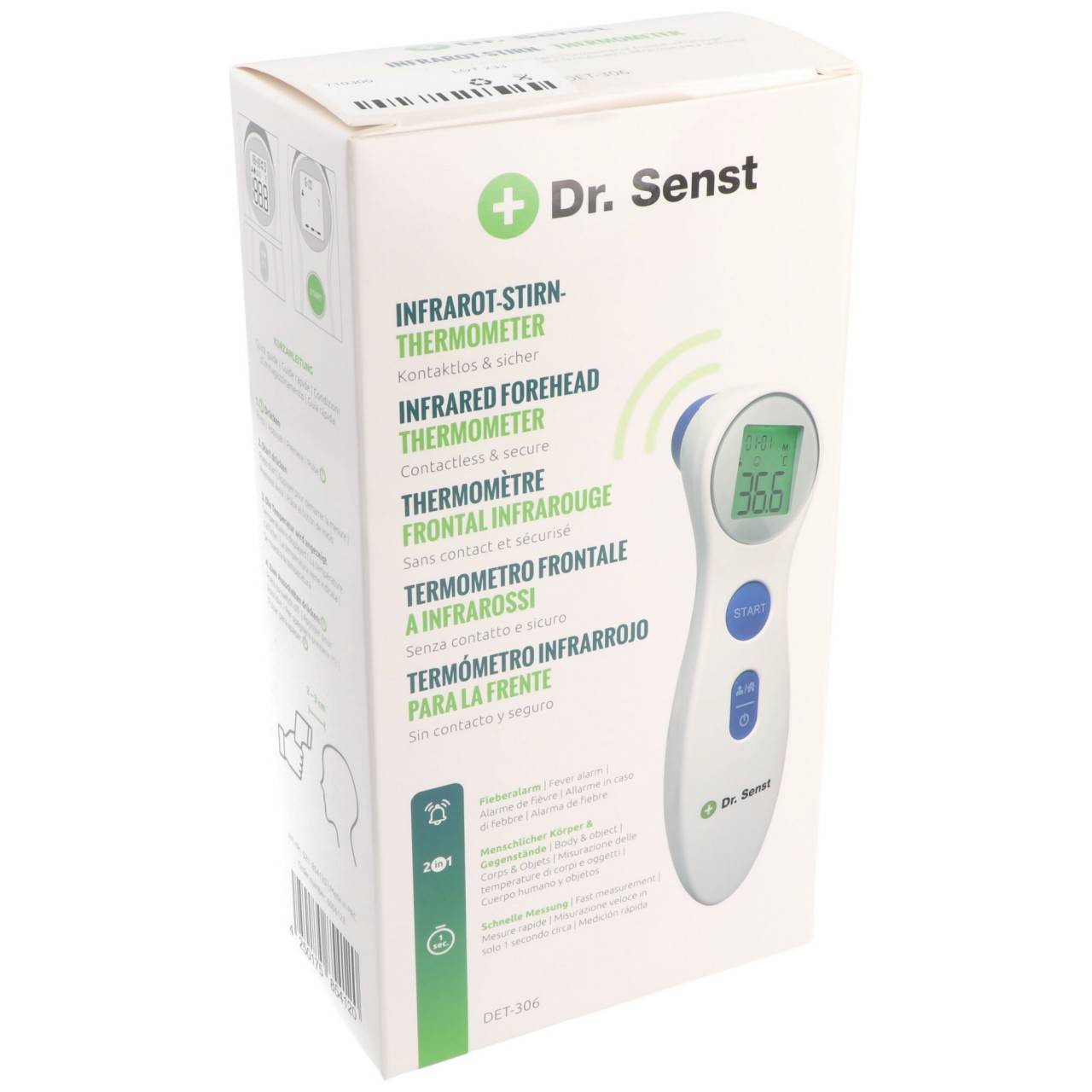 Thermomètre frontal infrarouge Senst® DET-306 sans contact-1