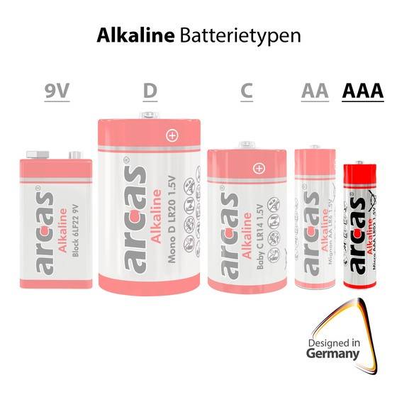 Sparpack 32+4free Arcas Alcaline LR03 Micro AAA 1.5V-2