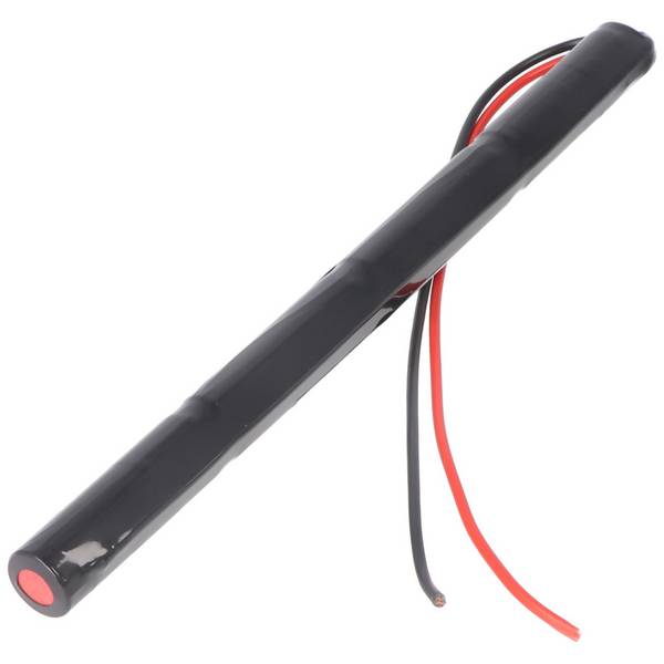 Batterie d'éclairage de secours NiCd 4.8V 860mAh L1x4 Mignon AA avec câble 200mm d'un côté