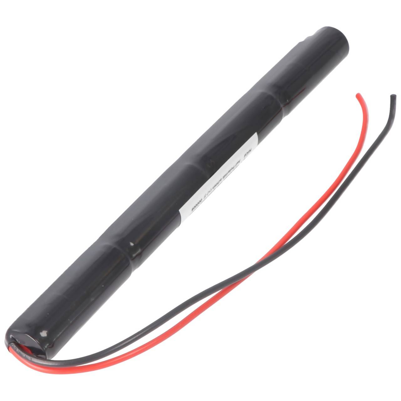 Batterie d'éclairage de secours NiCd 4.8V 860mAh L1x4 Mignon AA avec câble 200mm d'un côté-1