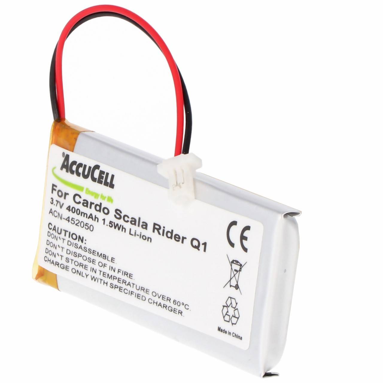 Batterie compatible en remplacement des batteries Cardo Rider Q1, Scala Rider Q1, Scala Rider Q3, FM, Solo...-0