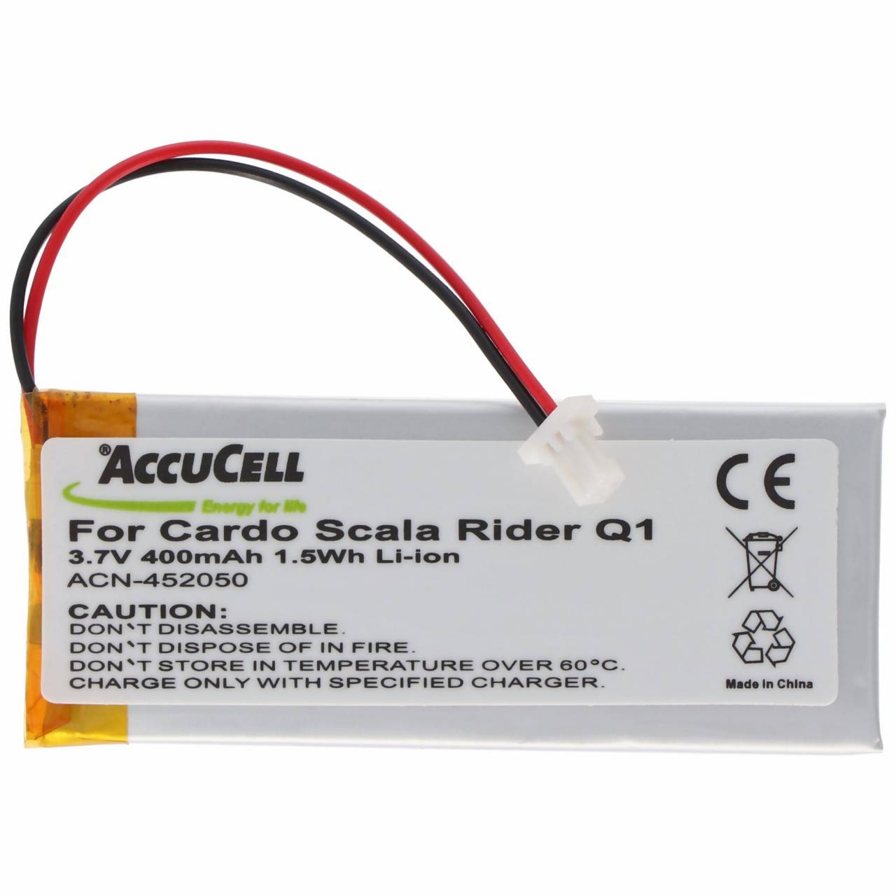 Batterie compatible en remplacement des batteries Cardo Rider Q1, Scala Rider Q1, Scala Rider Q3, FM, Solo...-2
