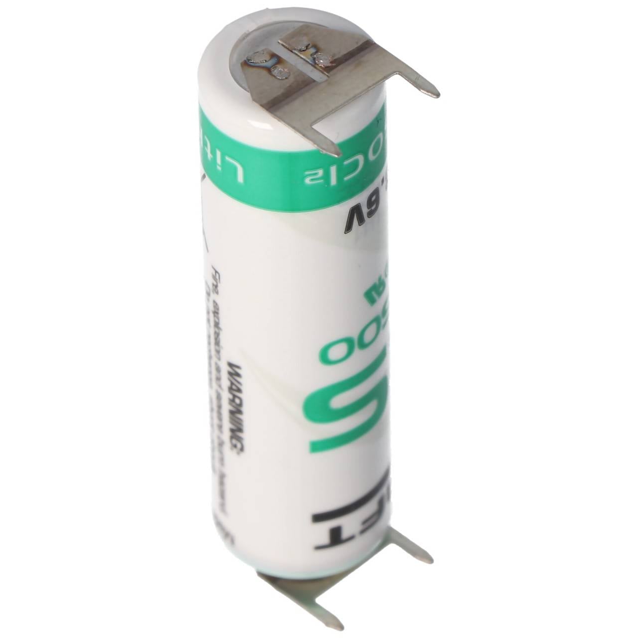 Batterie au lithium Saft LS14500 AA 3,6 volts avec connexion d'impression, LS14500 LiSOCI2 2600mAh double impression...-1