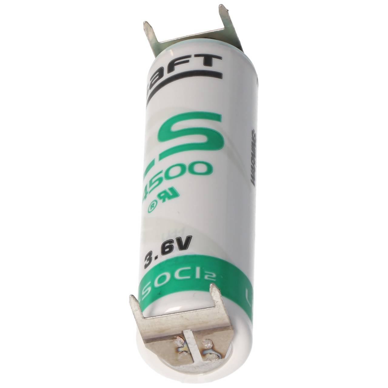 Batterie au lithium Saft LS14500 AA 3,6 volts avec connexion d'impression, LS14500 LiSOCI2 2600mAh double impression...-2