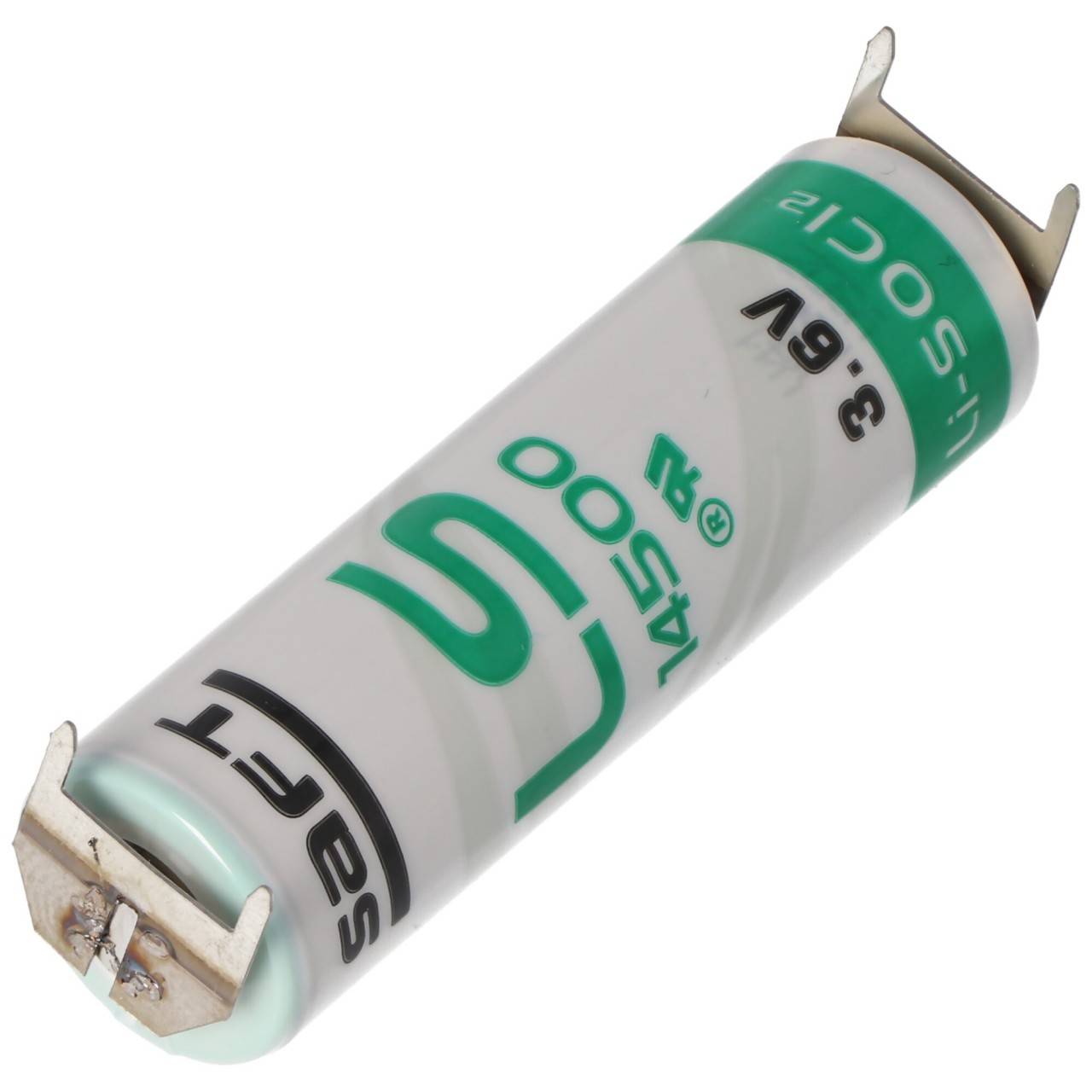 Batterie au lithium Saft LS14500 AA 3,6 volts avec connexion d'impression, LS14500 LiSOCI2 2600mAh double impression...-4
