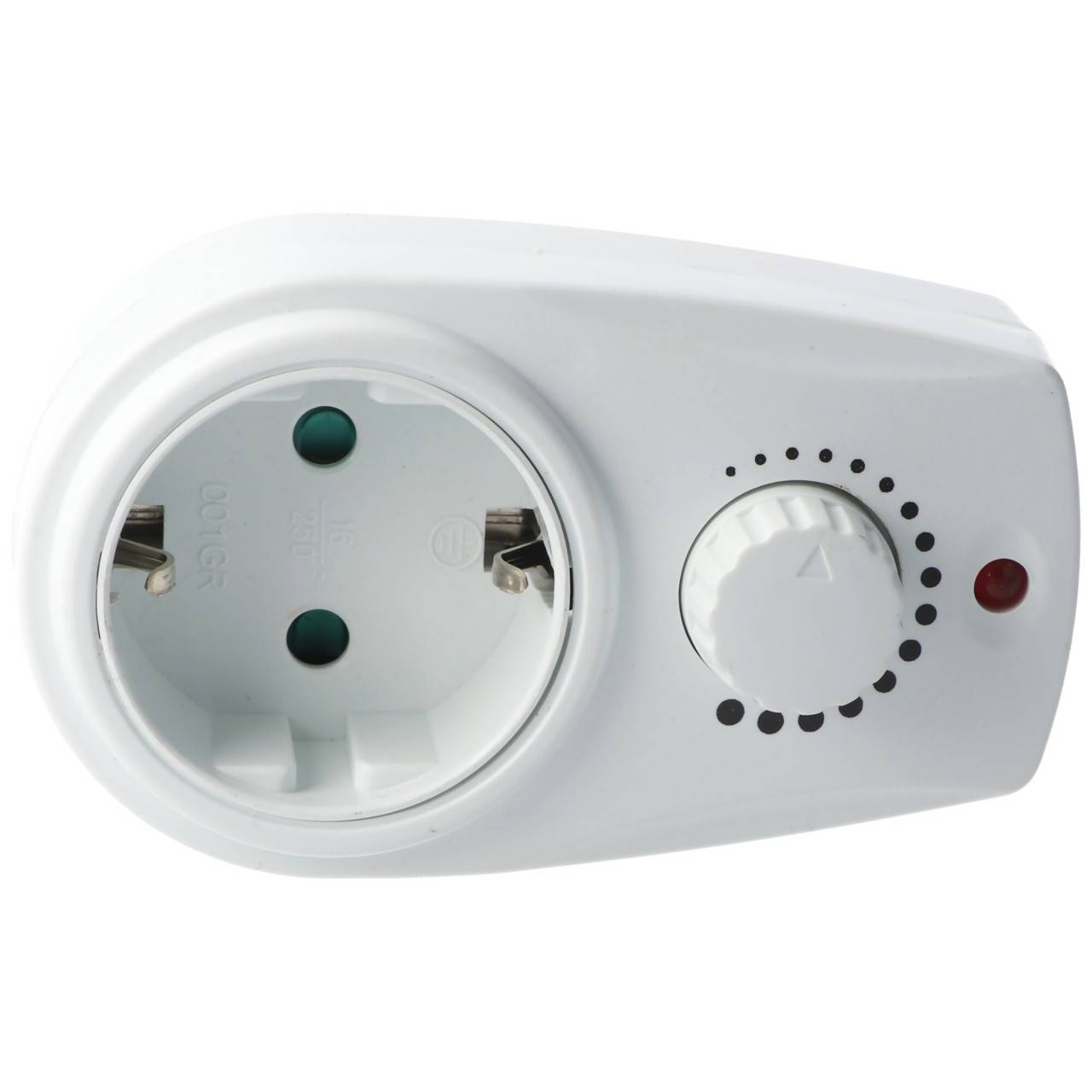 Interrupteur intermédiaire 1x contact de protection blanc avec variateur - ATTENTION PRISE DE TYPE F-3