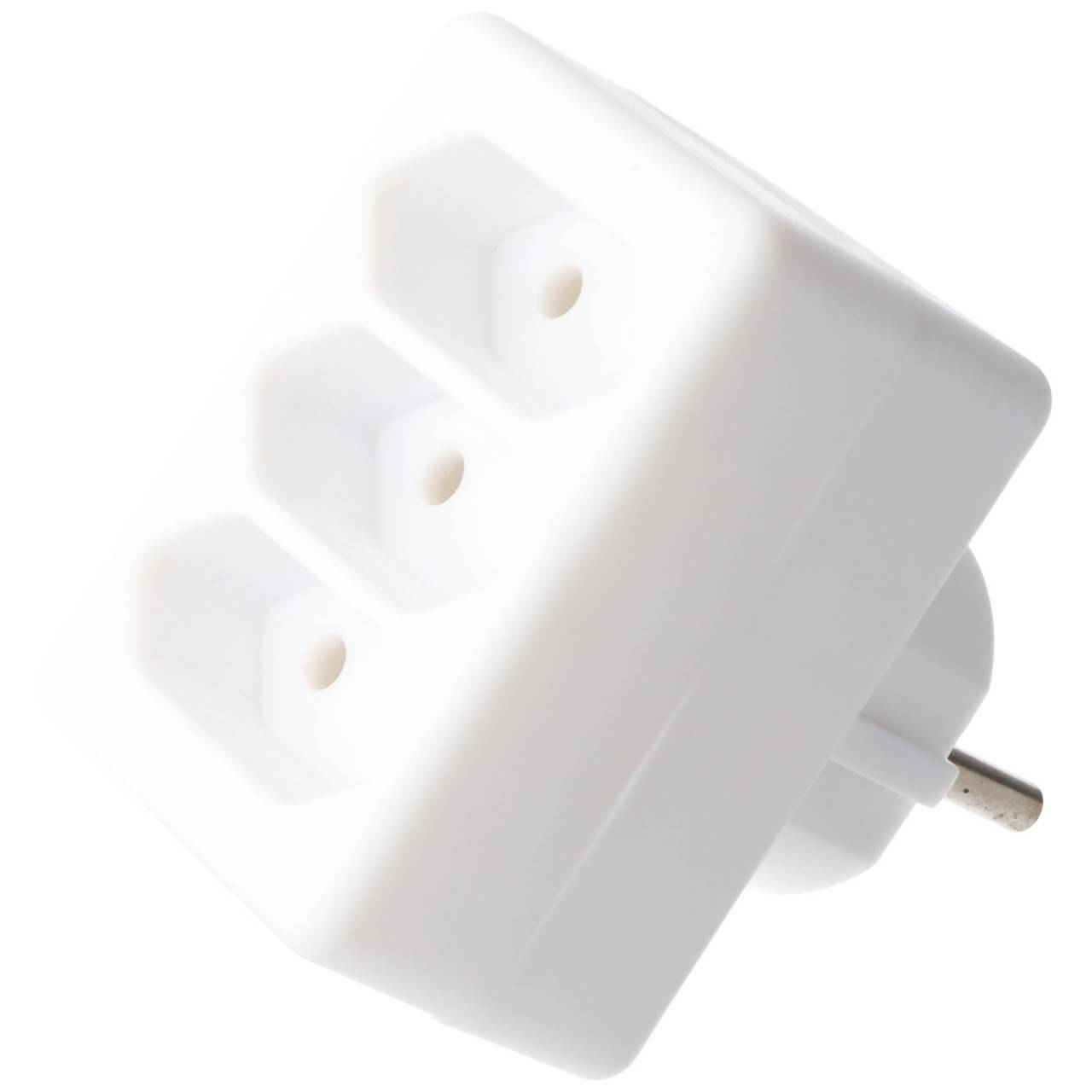 Multiprise 3x Euro blanc-0