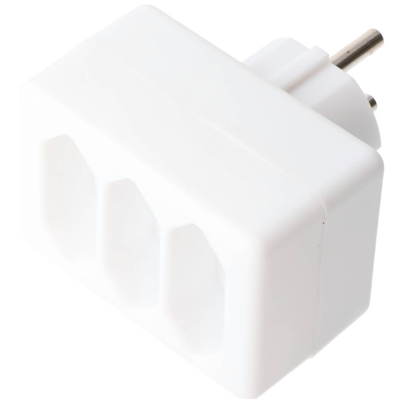 Multiprise 3x Euro blanc-3