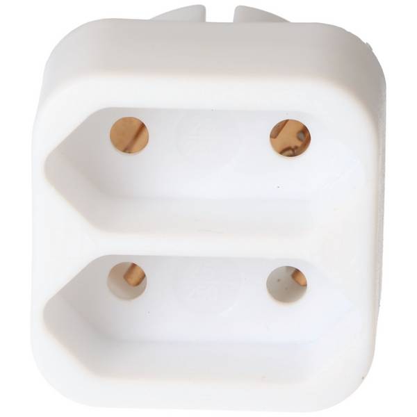 Prise multiple 2x Euro blanc