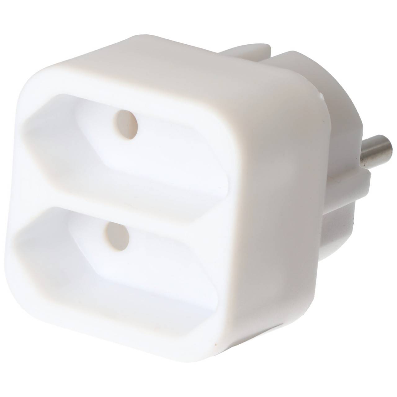 Prise multiple 2x Euro blanc-1