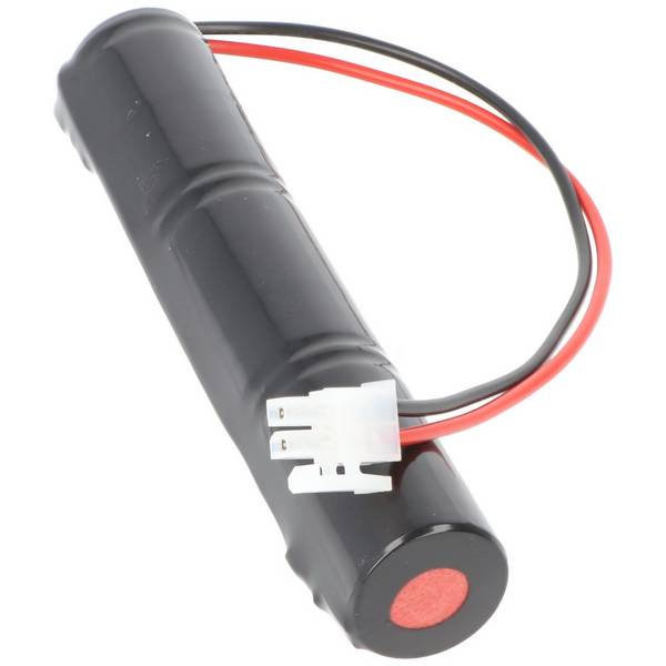 Batterie d'éclairage de secours NiCd 3.6V 1800mAh L1x3 Sub-C avec câble 200mm d'un côté et prise