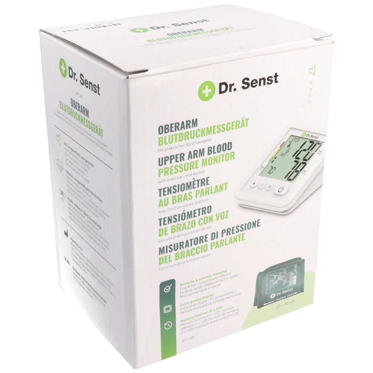 Tensiomètre au bras Senst® BP118A avec sortie vocale-1
