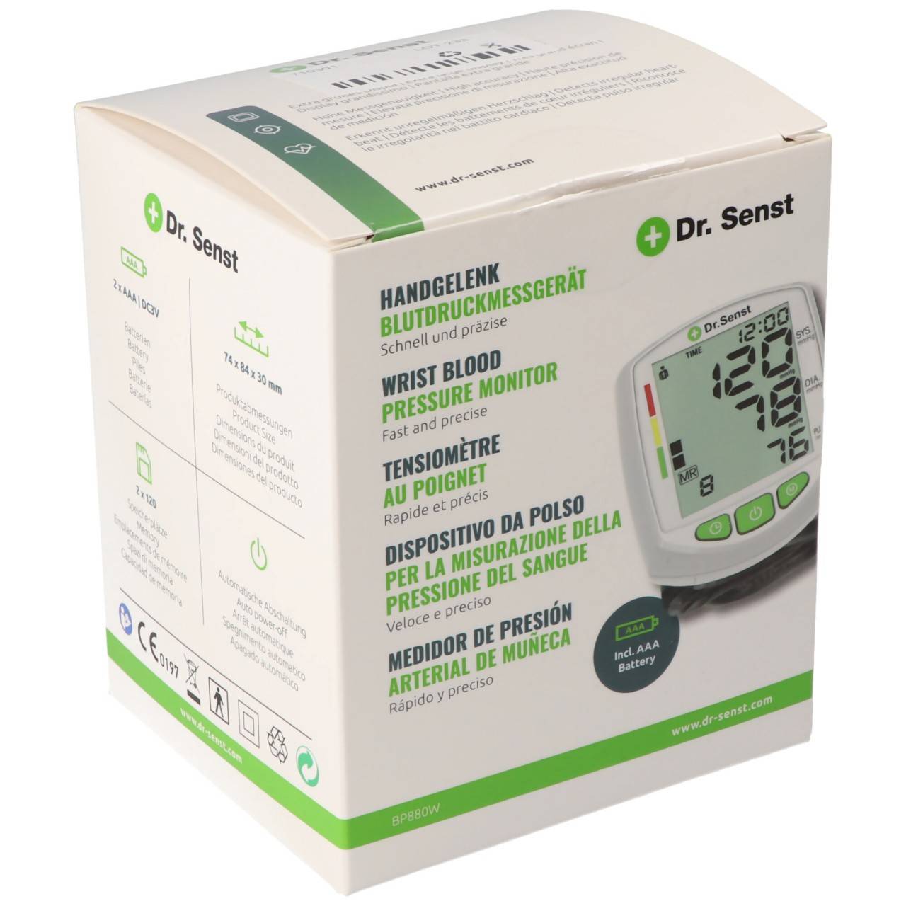 Tensiomètre au poignet Senst® BP880W avec piles-2
