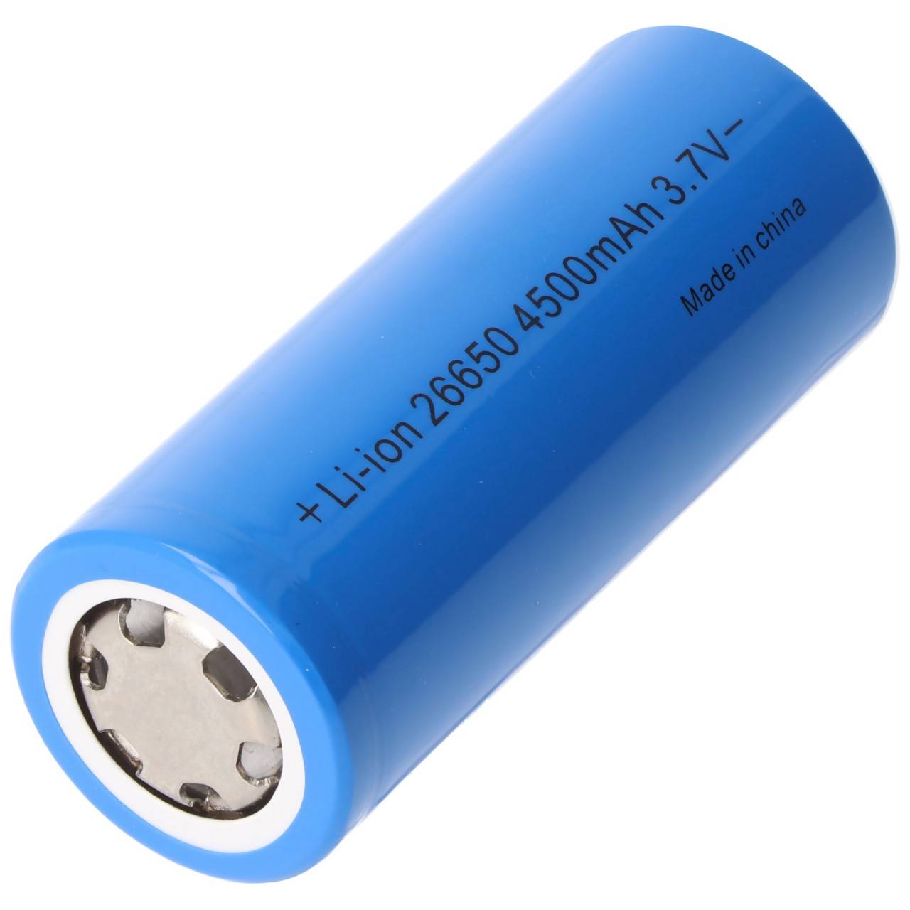 Batterie Li-ion 4500 mAh 26650A 3,6 V, 3,7 V, courant de décharge max. 15 A, 26,5 x 65,2 mm-1