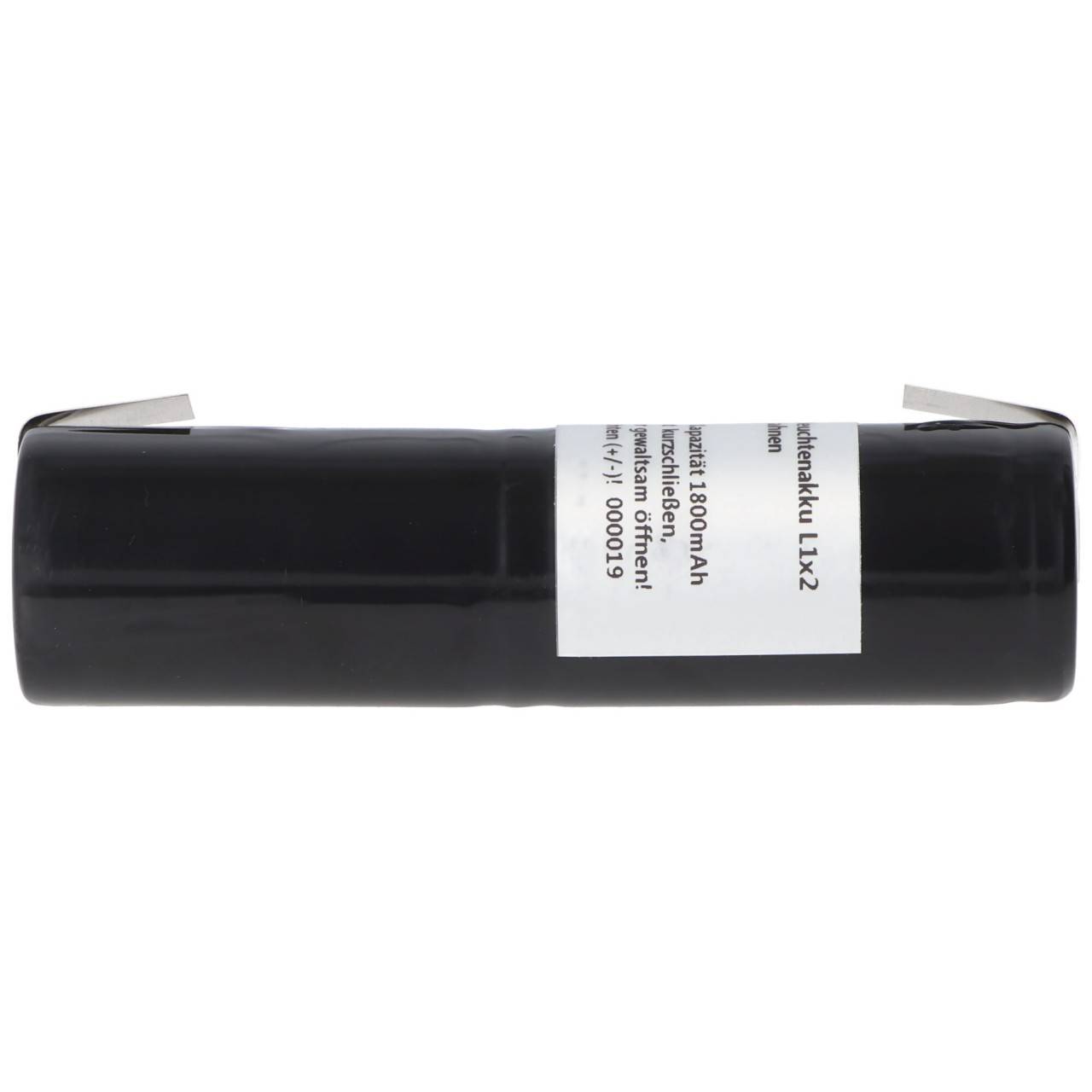 Batterie lumière de secours NiCd 2.4V 1800mAh L1x2 Sub-C avec queues à souder remplace la batterie 2.4V-4