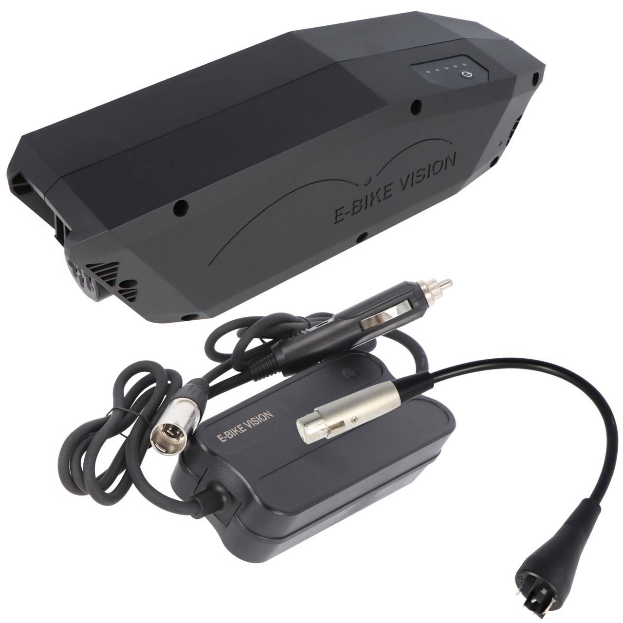 Tube diagonal Power Pack e-bike batterie lite avec chargeur de voiture parfaitement adapté au système d'entraînement...-0