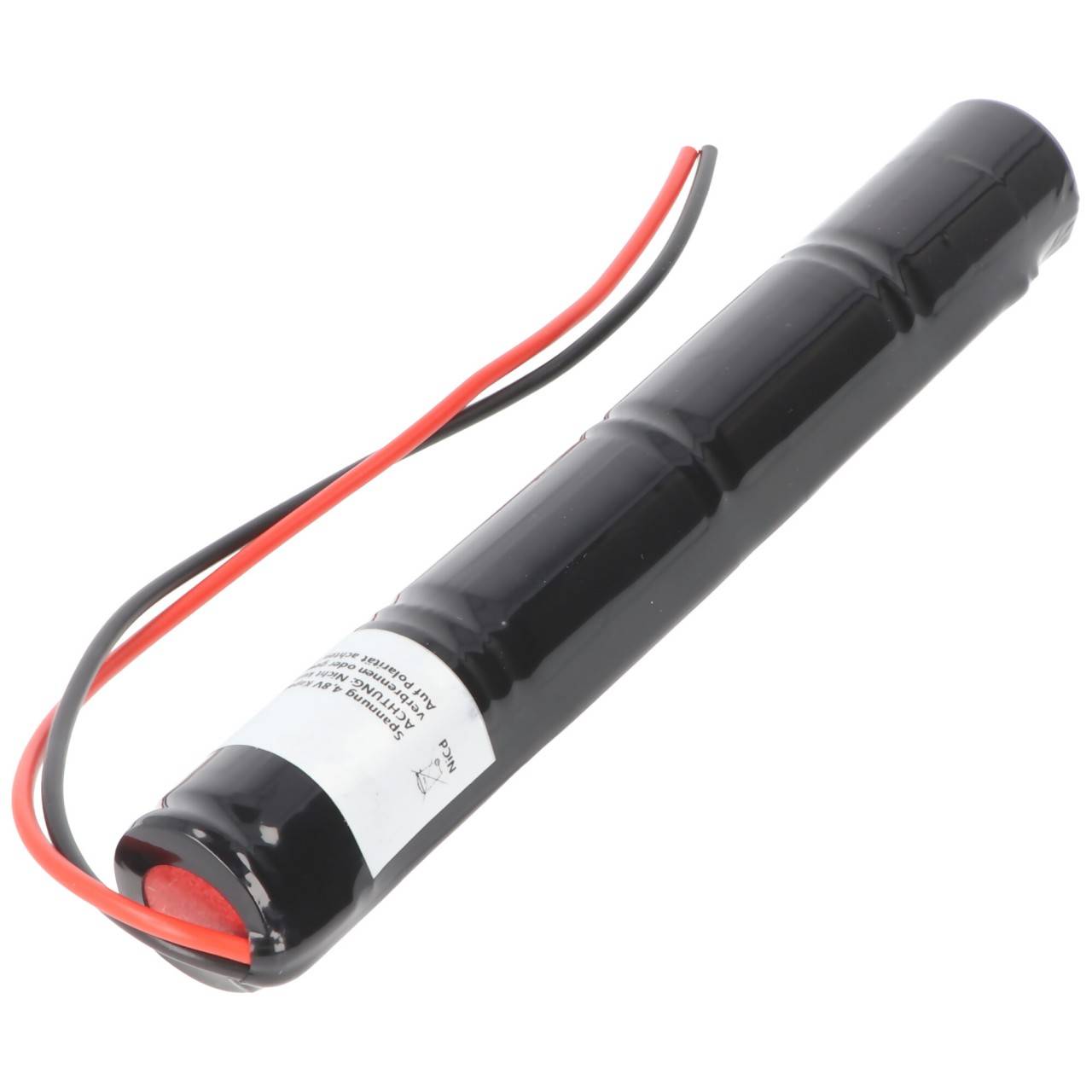Batterie lumière de secours NiCd 4.8V 1800mAh L1x4 Sub-C avec câble de 200mm sur un côté adapté pour batterie 4.8V-0