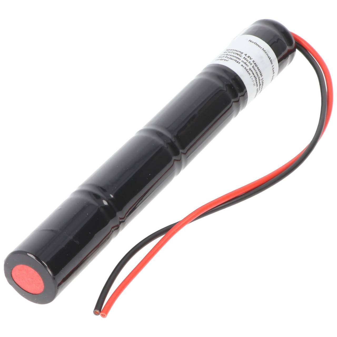 Batterie lumière de secours NiCd 4.8V 1800mAh L1x4 Sub-C avec câble de 200mm sur un côté adapté pour batterie 4.8V-1