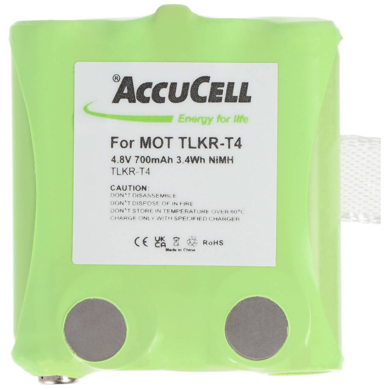 MOTOROLA Batterie rechargeable TLKR-T4, TLKR-T5, TLKR-T7 comme réplique de AccuCell-4