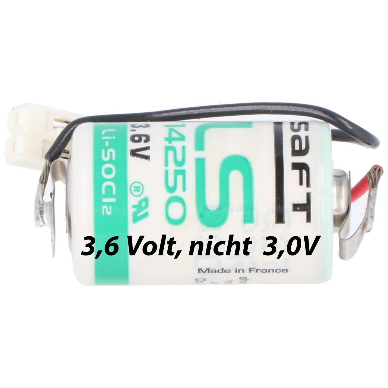 CR1 / 2AA avec câble et fiche adaptés à la batterie Siemens 575332TA (vérifiez la polarité avant l’installation)-0