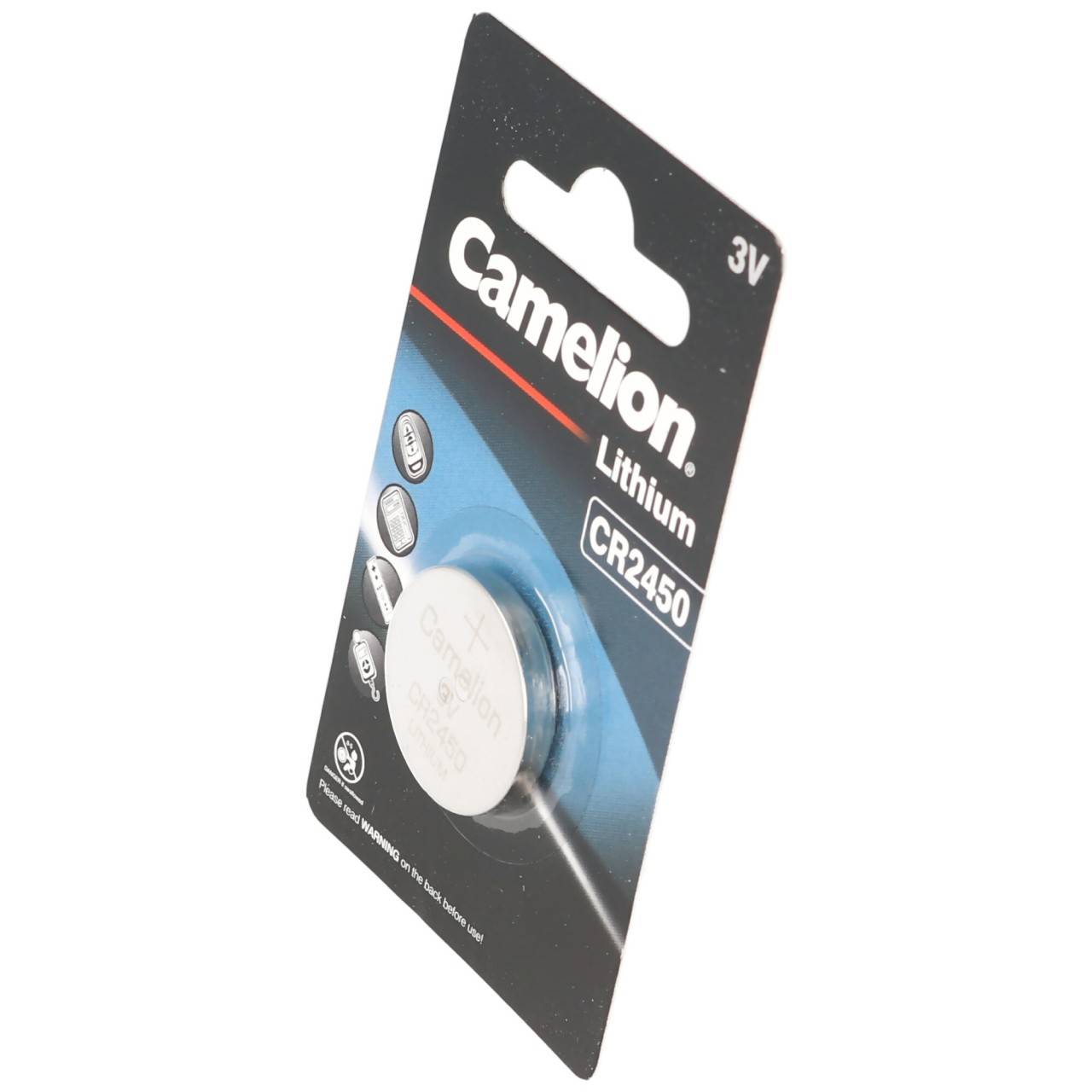5 pièces Pile au lithium CEI CR2450, 3 Volts max. 620mAh-3