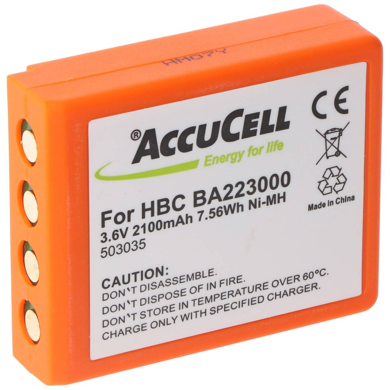 HBC BA223000 batterie compatible avec le contrôle de grue HBC de AccuCell-0