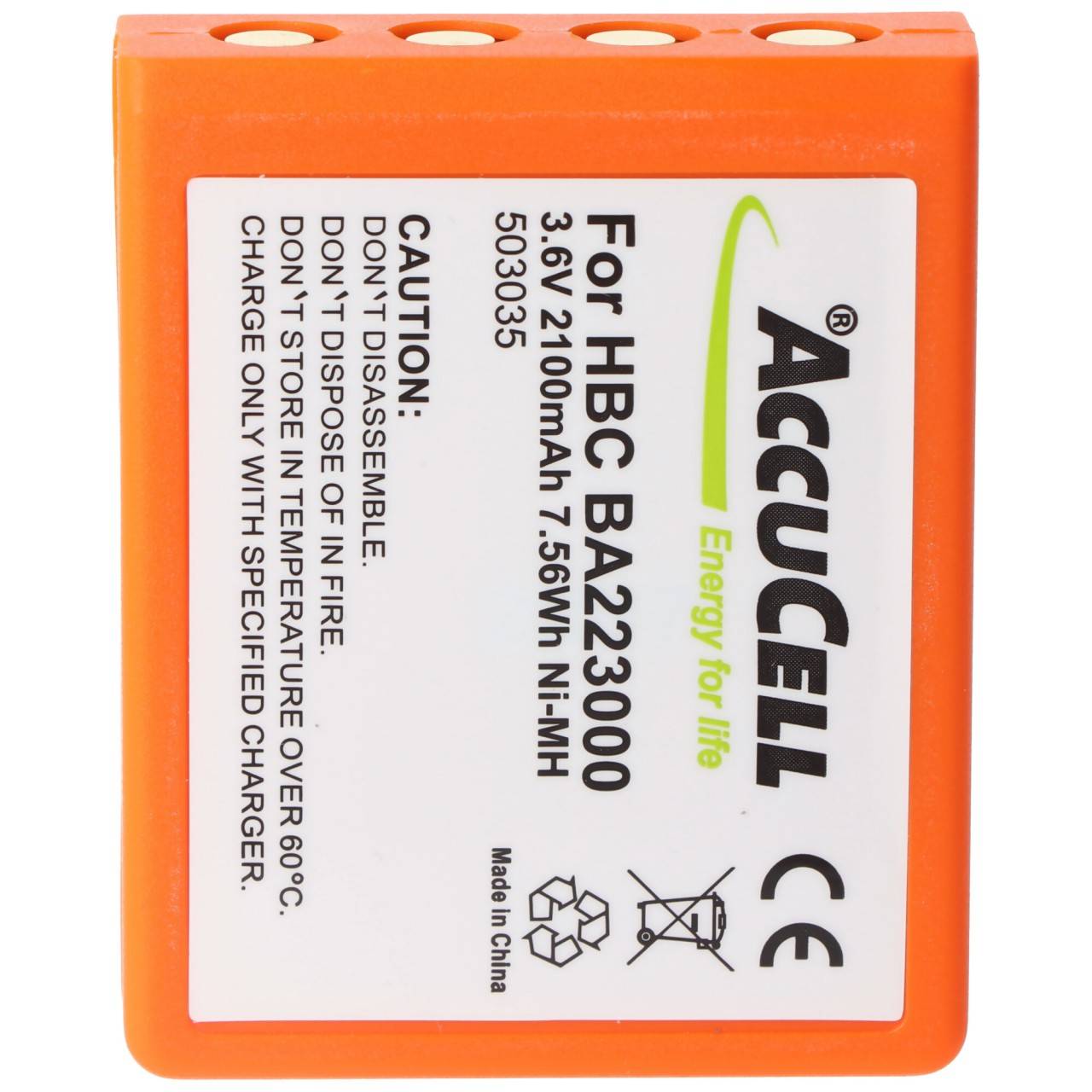 HBC BA223000 batterie compatible avec le contrôle de grue HBC de AccuCell-1
