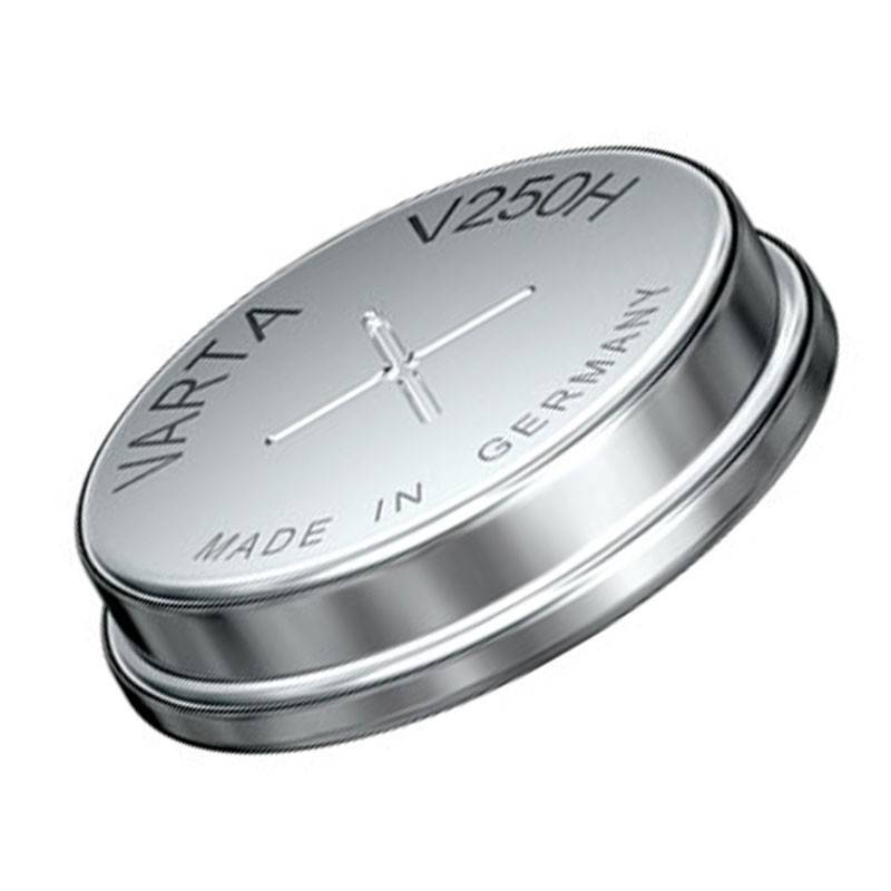 Pile bouton pour batterie rechargeable Varta V250H NiMH 55625101501, pile brute Varta V250H - 1.2V-0