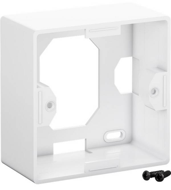 Boîtier apparent Goobay - convient aux boîtiers encastrés Keystone Façade 80x80 et CAT 6/6a