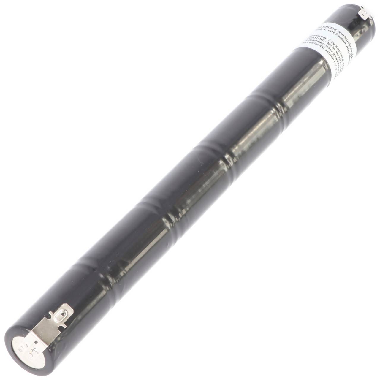 Batterie d'éclairage de secours NiCd 7.2V 1800mAh L1x6 Sub-C avec connexion Faston 4.8mm-2