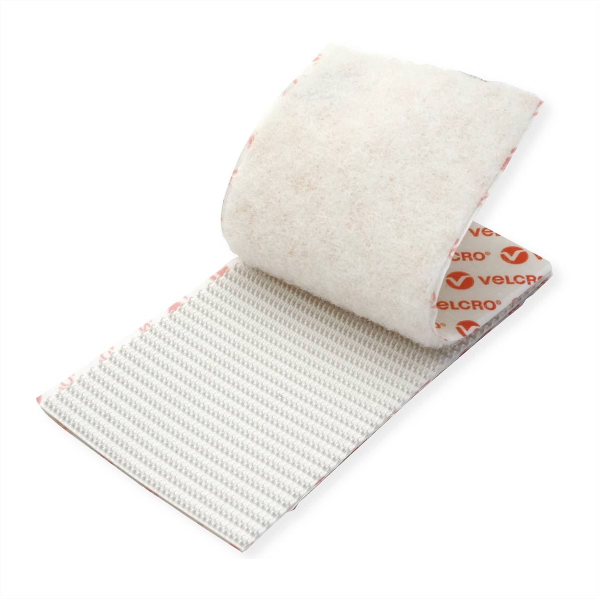 VELCRO® Bandes 50x100mm x 2 blanches, crochets&velours autocollants extra fort-2