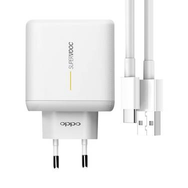 Chargeur Oppo USB SuperVOOC 65W + Câble USB vers USB-C modèle VCA7GACH