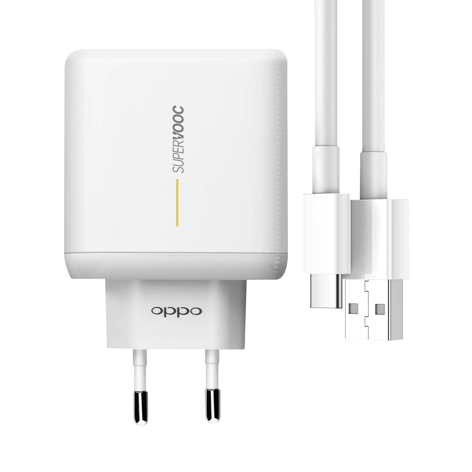 Chargeur Oppo USB SuperVOOC 65W + Câble USB vers USB-C modèle VCA7GACH-0