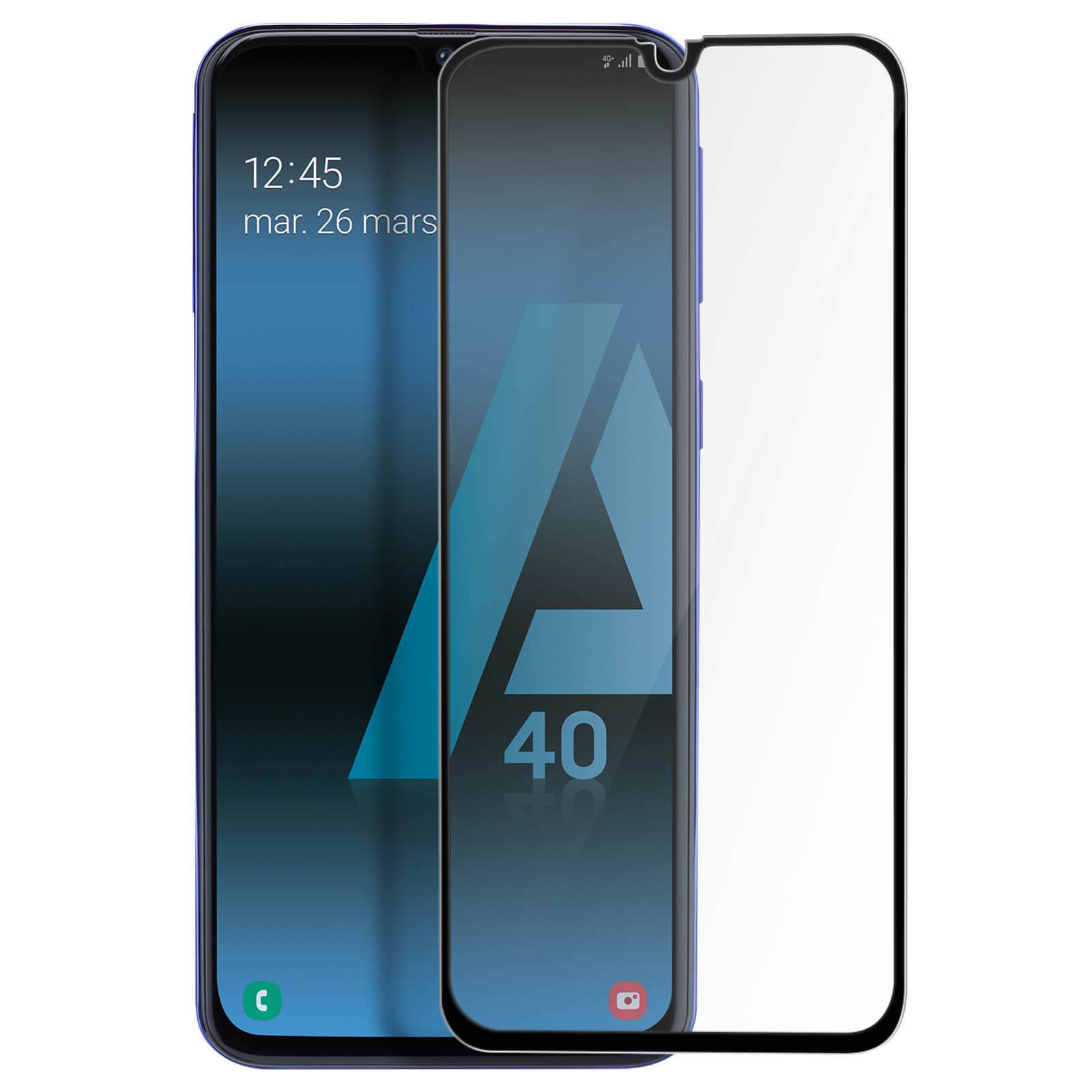 Film Écran Samsung Galaxy A40 Verre Trempé 9H Biseauté-0