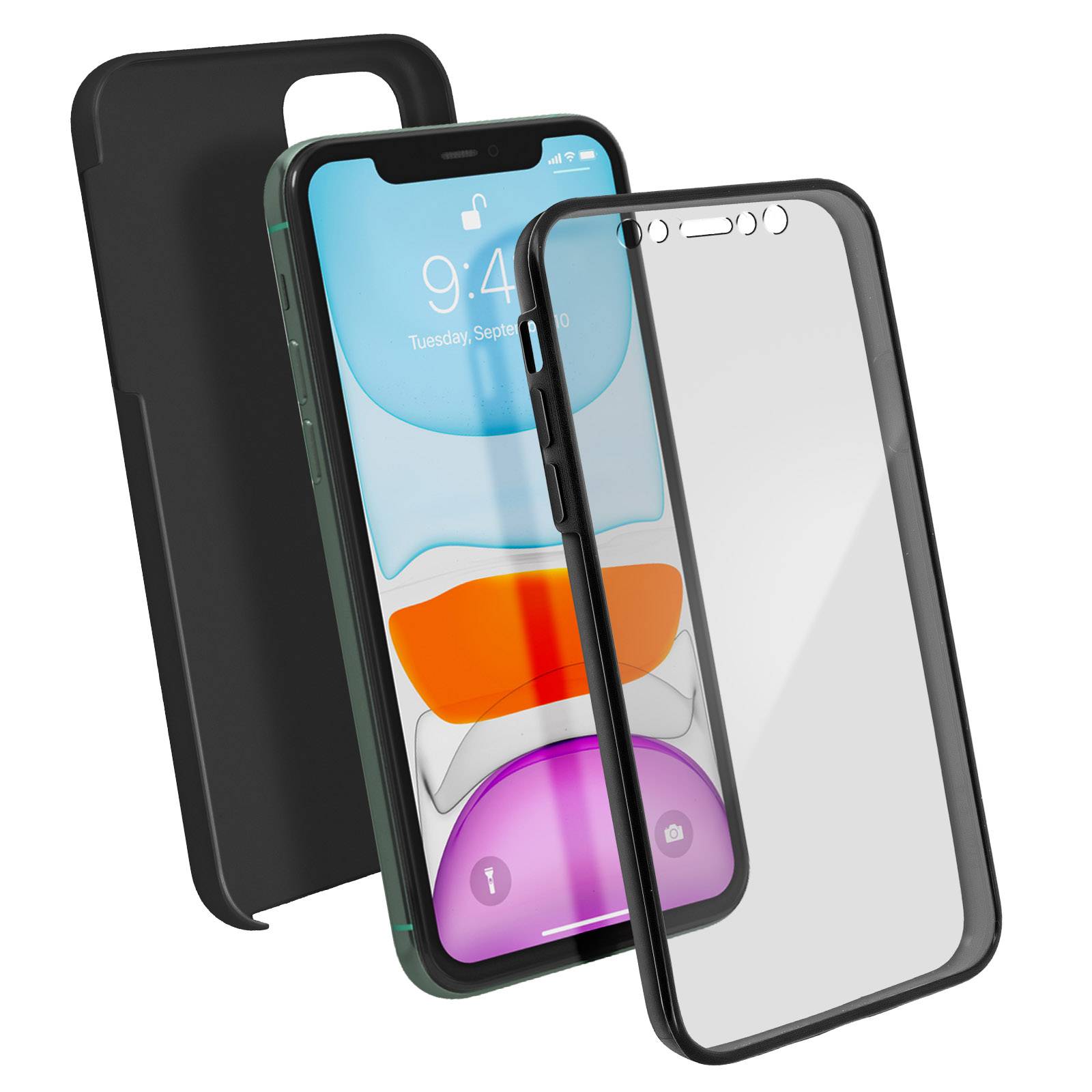 Coque pour de protection pour iPhone 11 Intégrale Rigide et Souple-0