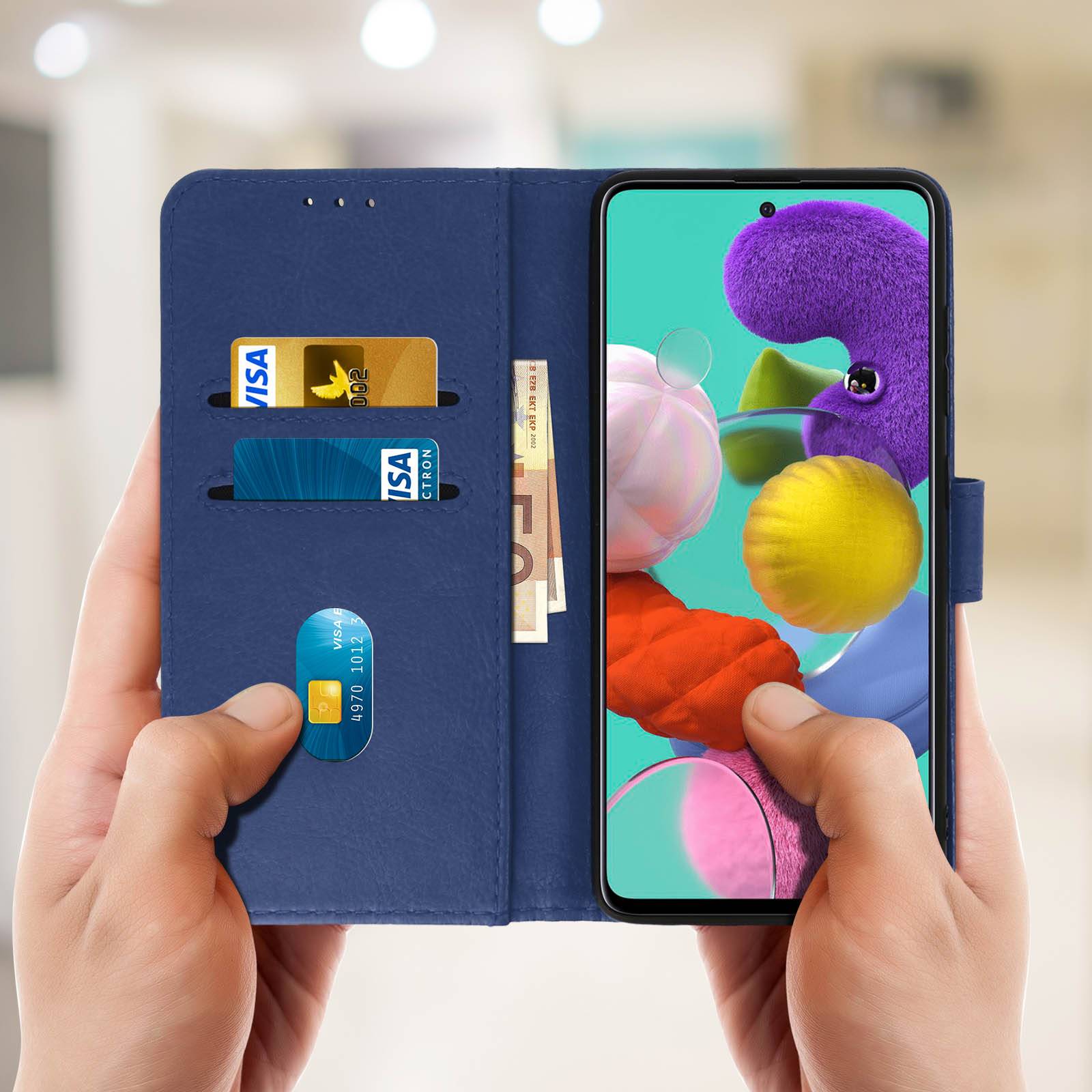 Étui pour Samsung Galaxy A51 Housse Intégrale Porte-cartes Fonction Support-2