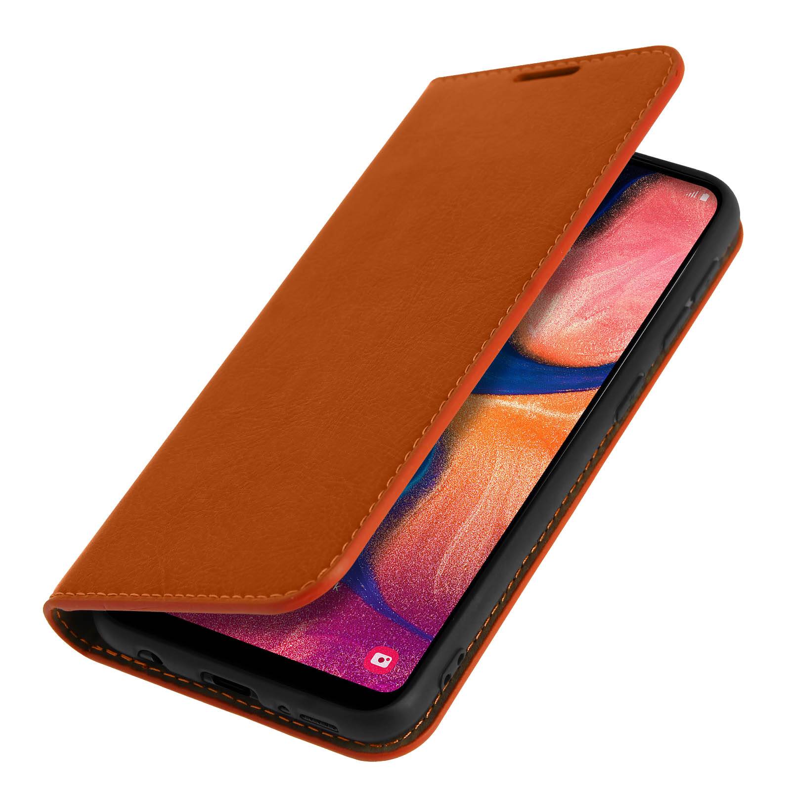 Étui pour Samsung Galaxy A20e Folio Cuir Véritable Porte cartes Support Vidéo-1
