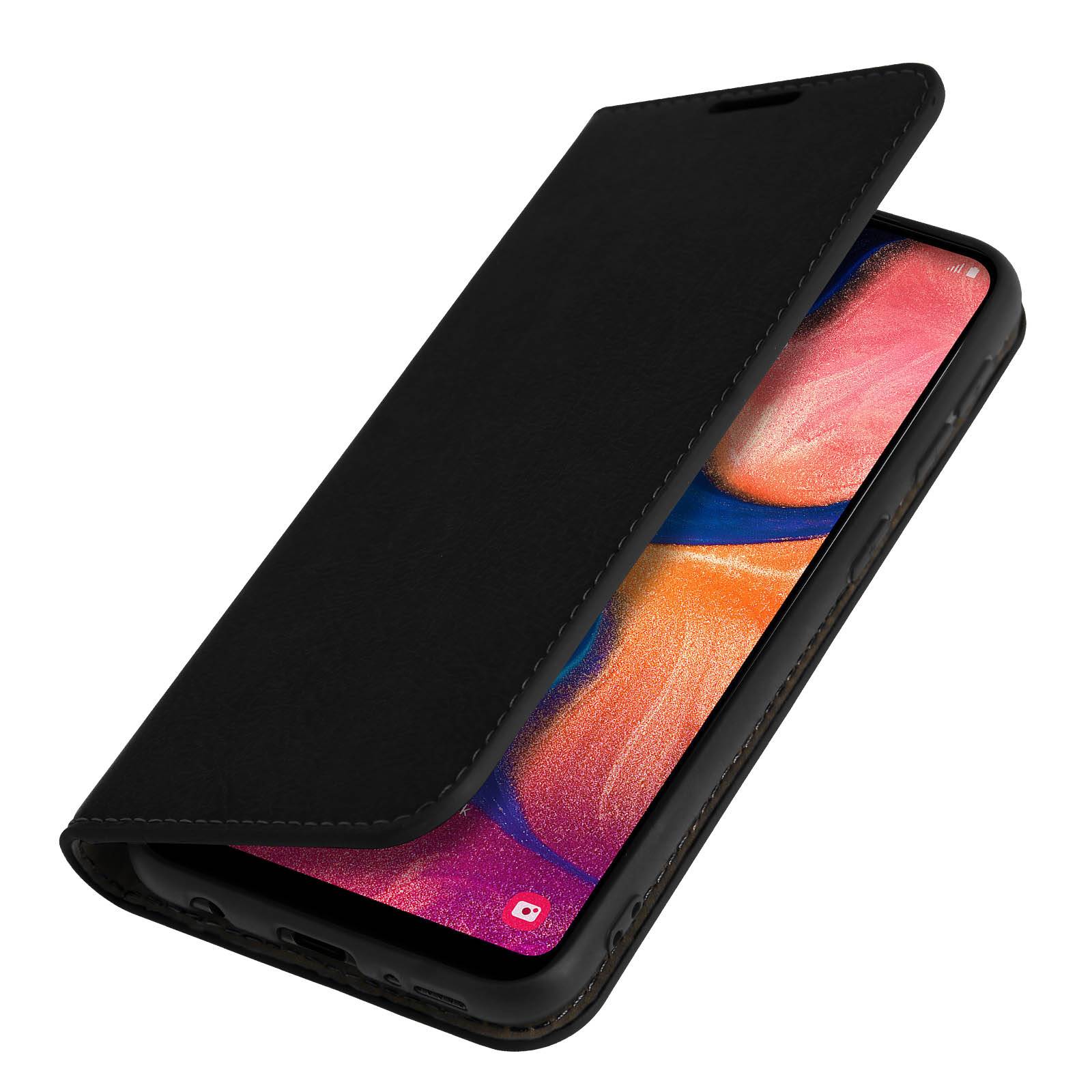 Étui pour Samsung Galaxy A20e Folio Cuir Véritable Porte cartes Support Vidéo-1