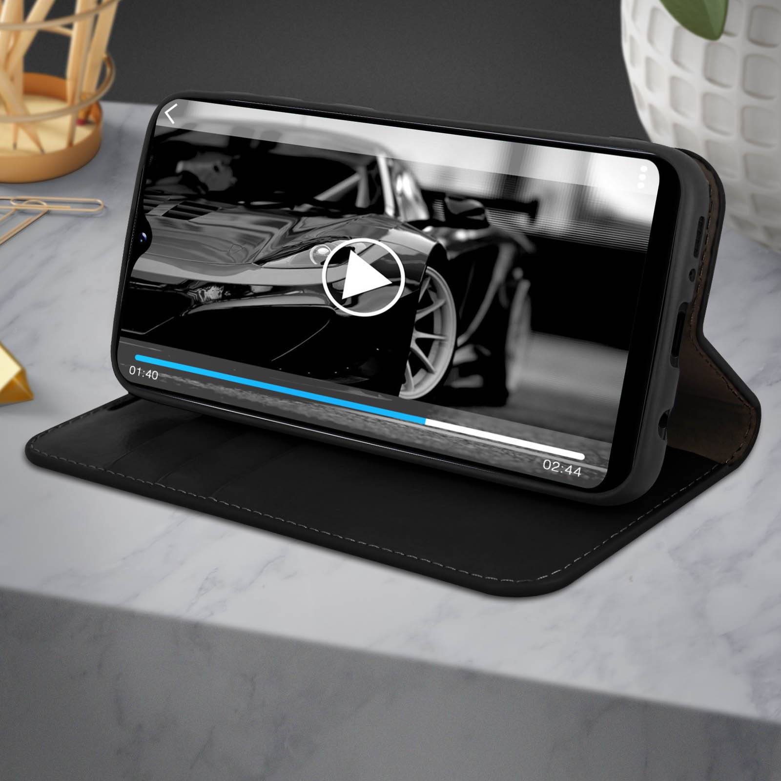 Étui pour Samsung Galaxy A20e Folio Cuir Véritable Porte cartes Support Vidéo-4