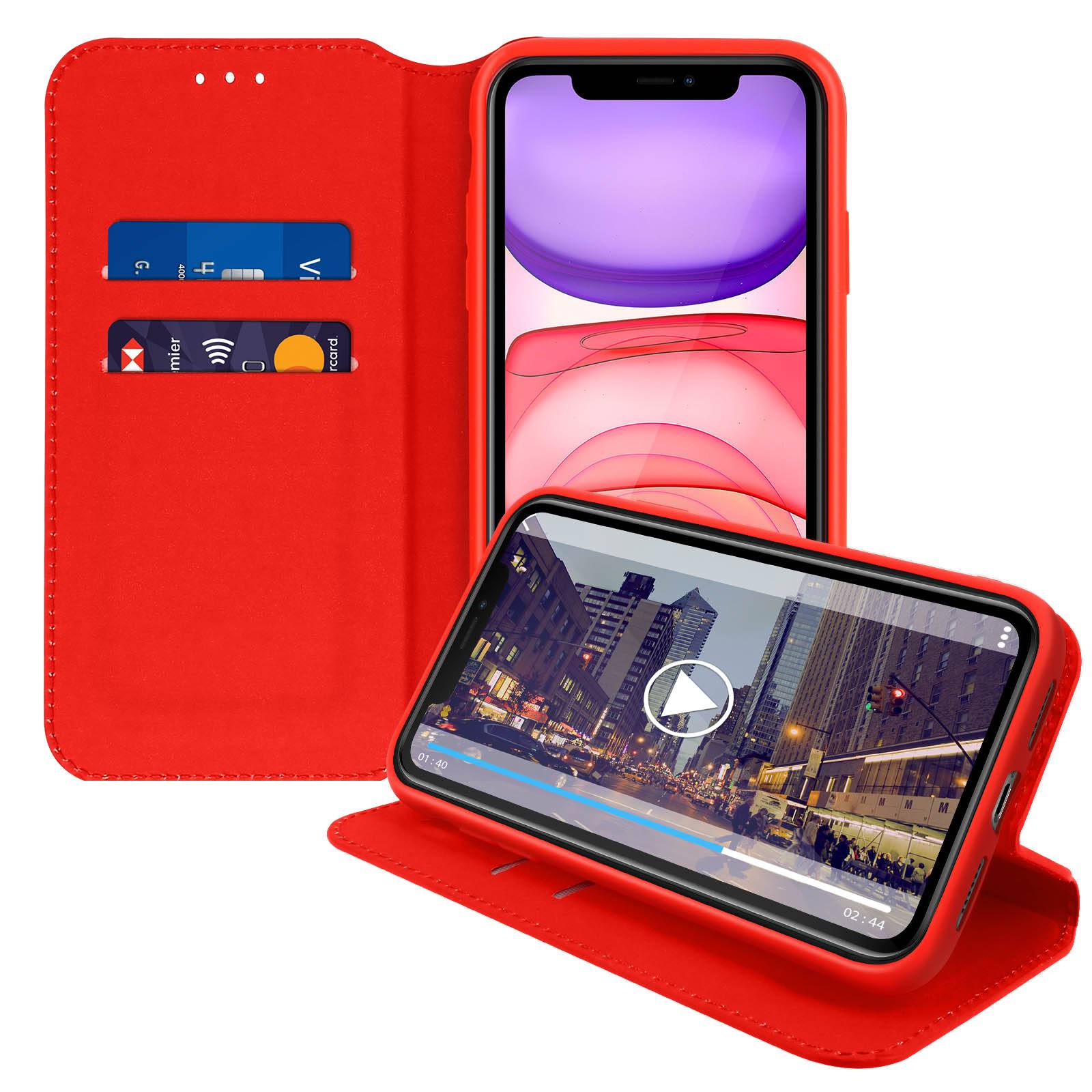 Housse pour iPhone 11 Étui Folio Portefeuille Fonction Support-1