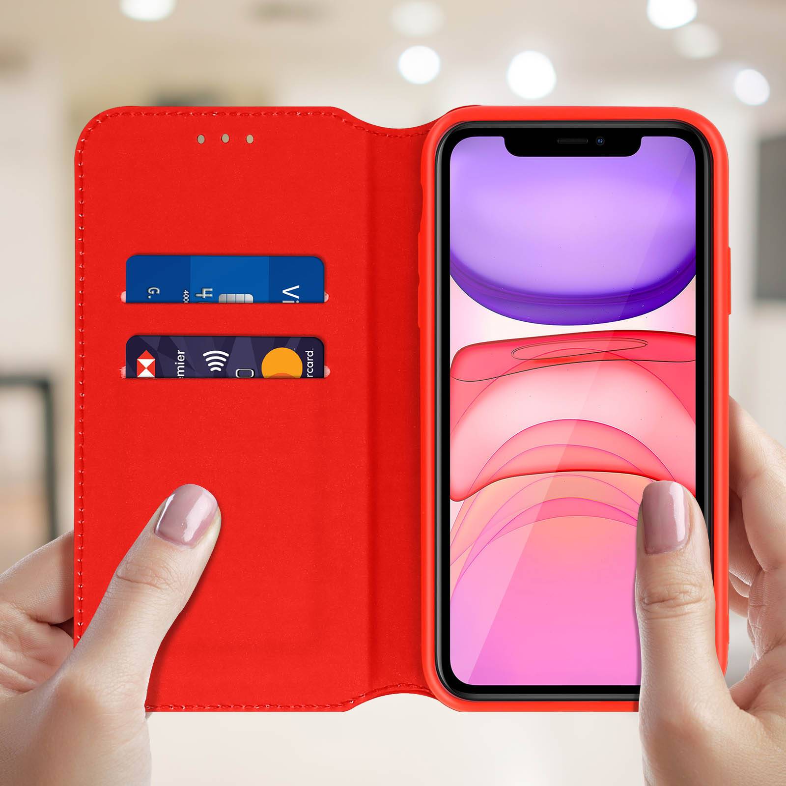 Housse pour iPhone 11 Étui Folio Portefeuille Fonction Support-2
