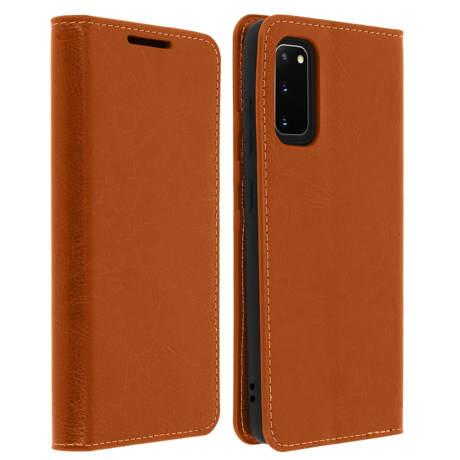 Étui pour Samsung Galaxy S20 Folio Cuir Véritable Porte cartes Support Vidéo-0