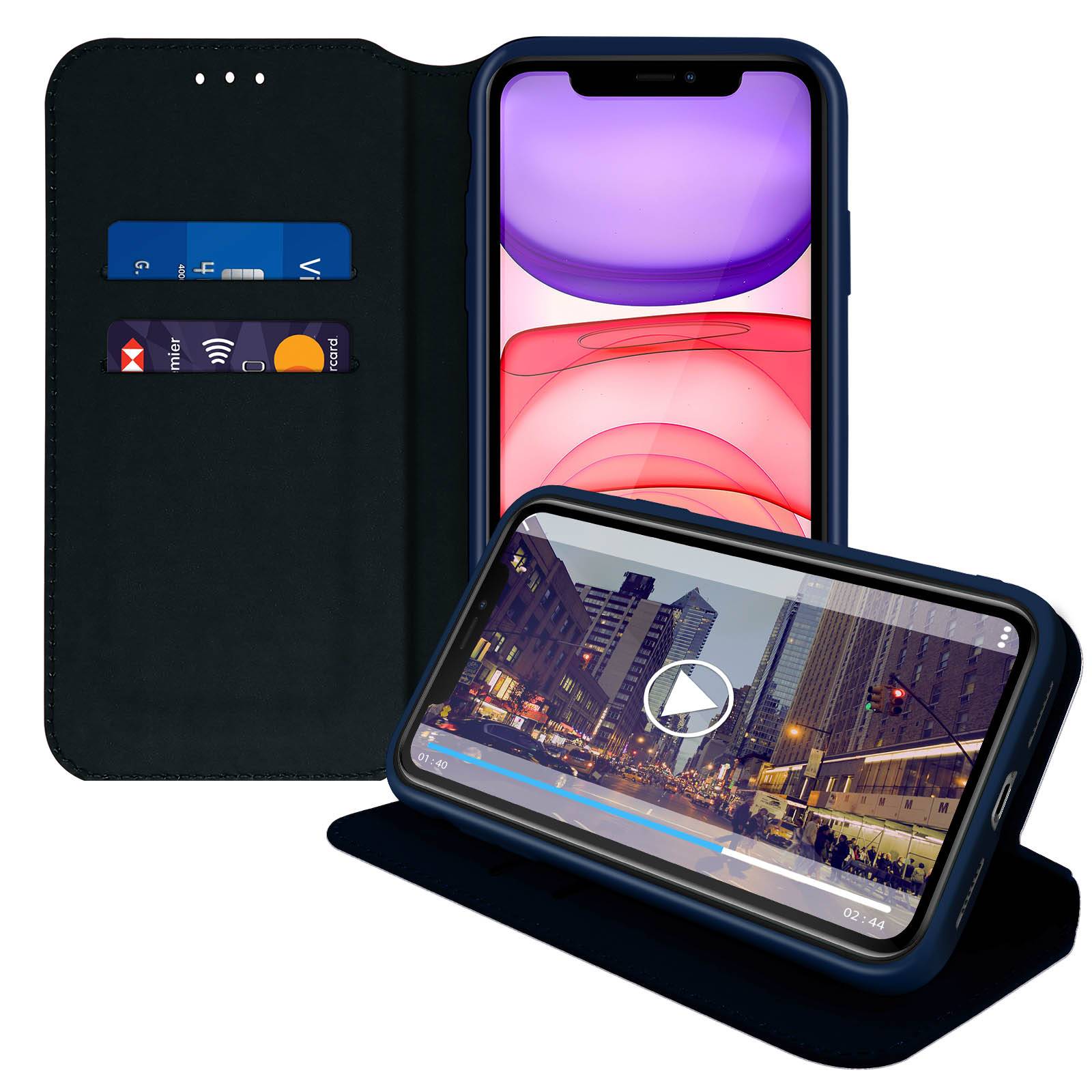 Housse pour iPhone 11 Étui Folio Portefeuille Fonction Support-1