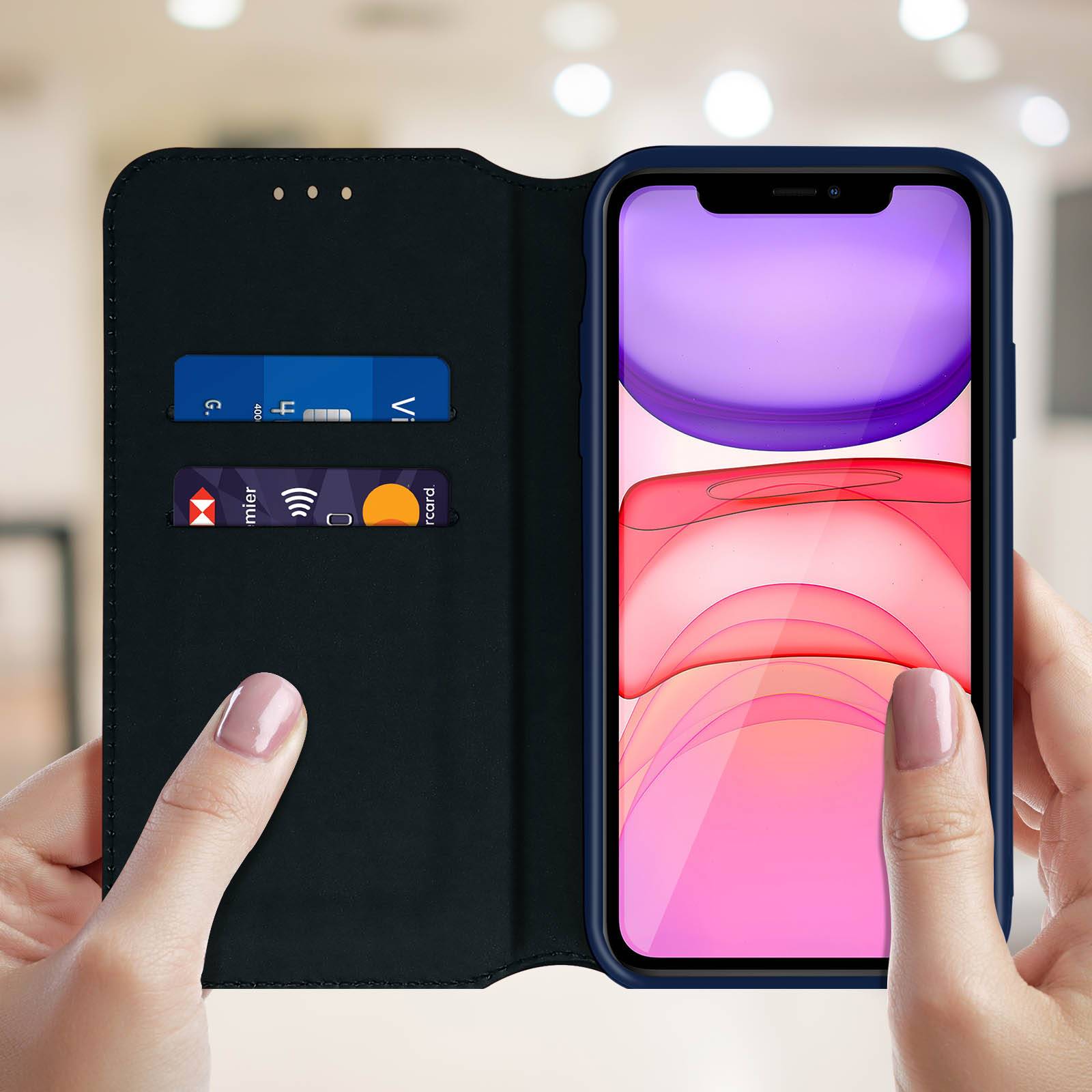 Housse pour iPhone 11 Étui Folio Portefeuille Fonction Support-2