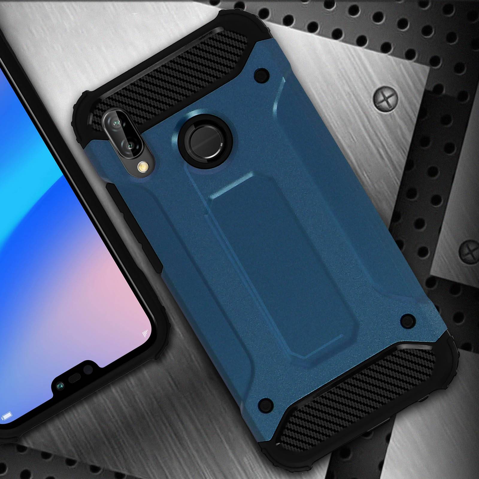 Coque pour Huawei P20 Lite Design Relief Bi-matière Robuste Antichute 1,8m-3