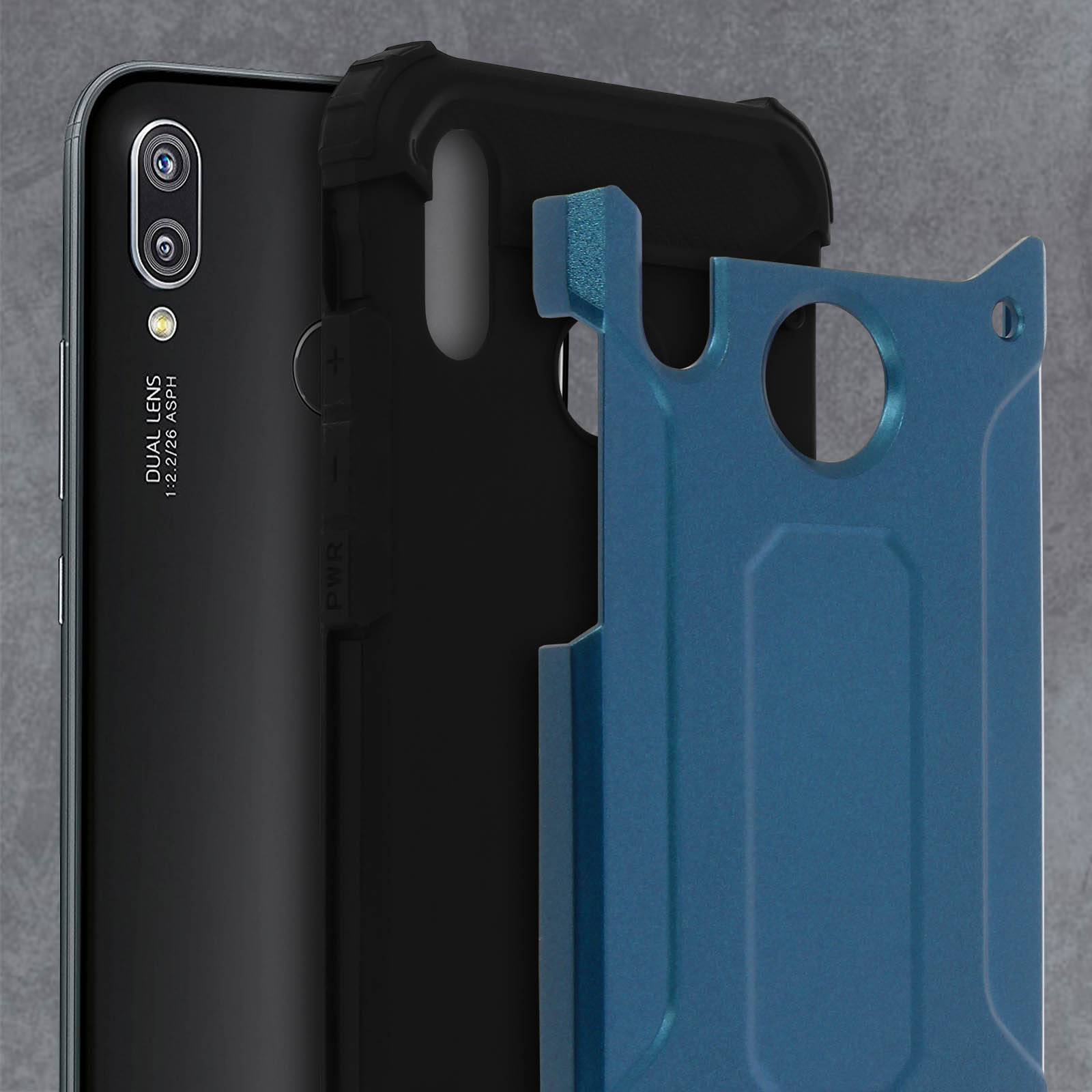 Coque pour Huawei P20 Lite Design Relief Bi-matière Robuste Antichute 1,8m-4