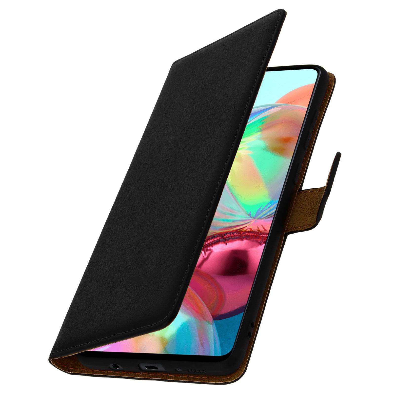 Housse pour Samsung Galaxy A51 Cuir Véritable Porte cartes Support-1