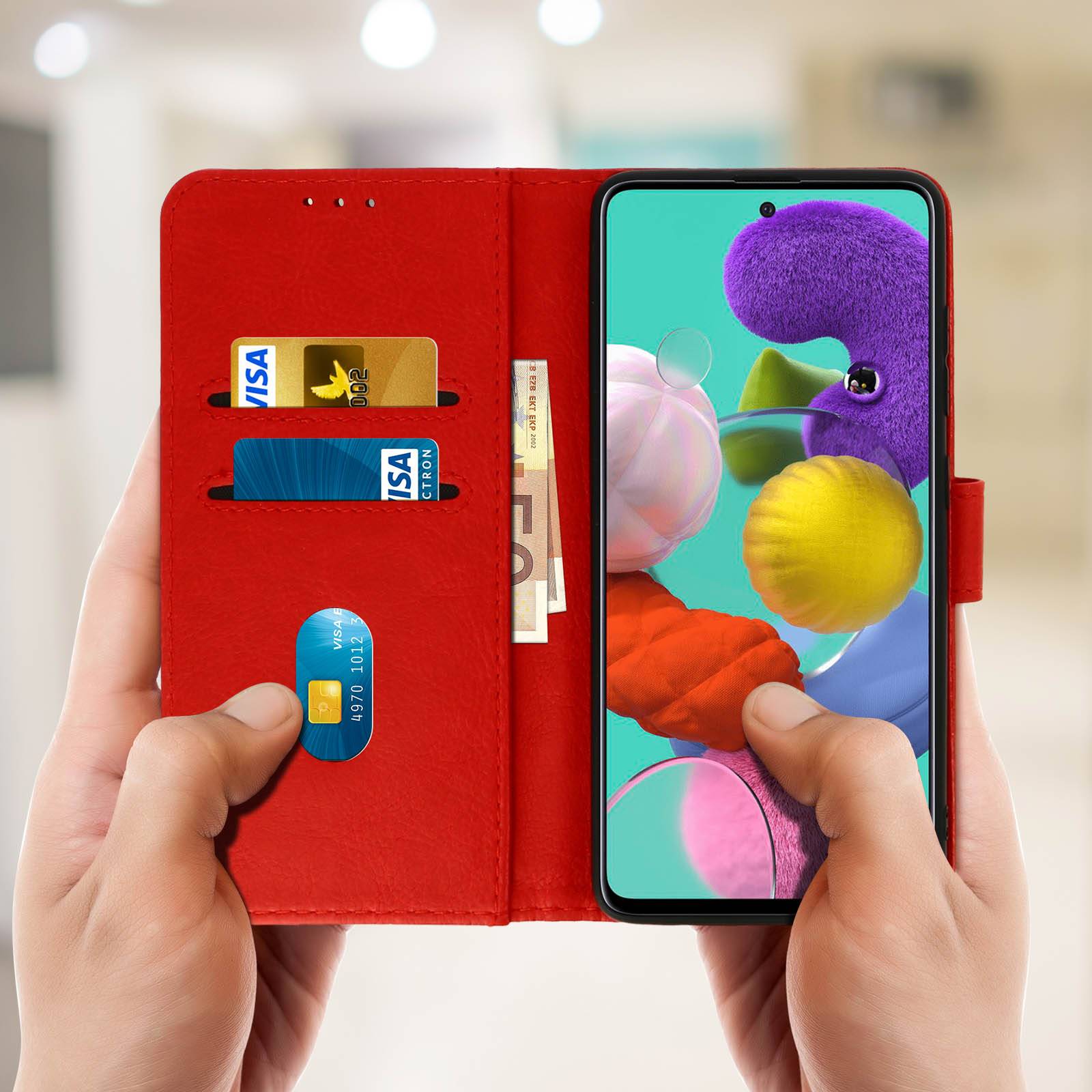 Étui pour Samsung Galaxy A51 Housse Intégrale Porte-cartes Fonction Support-2