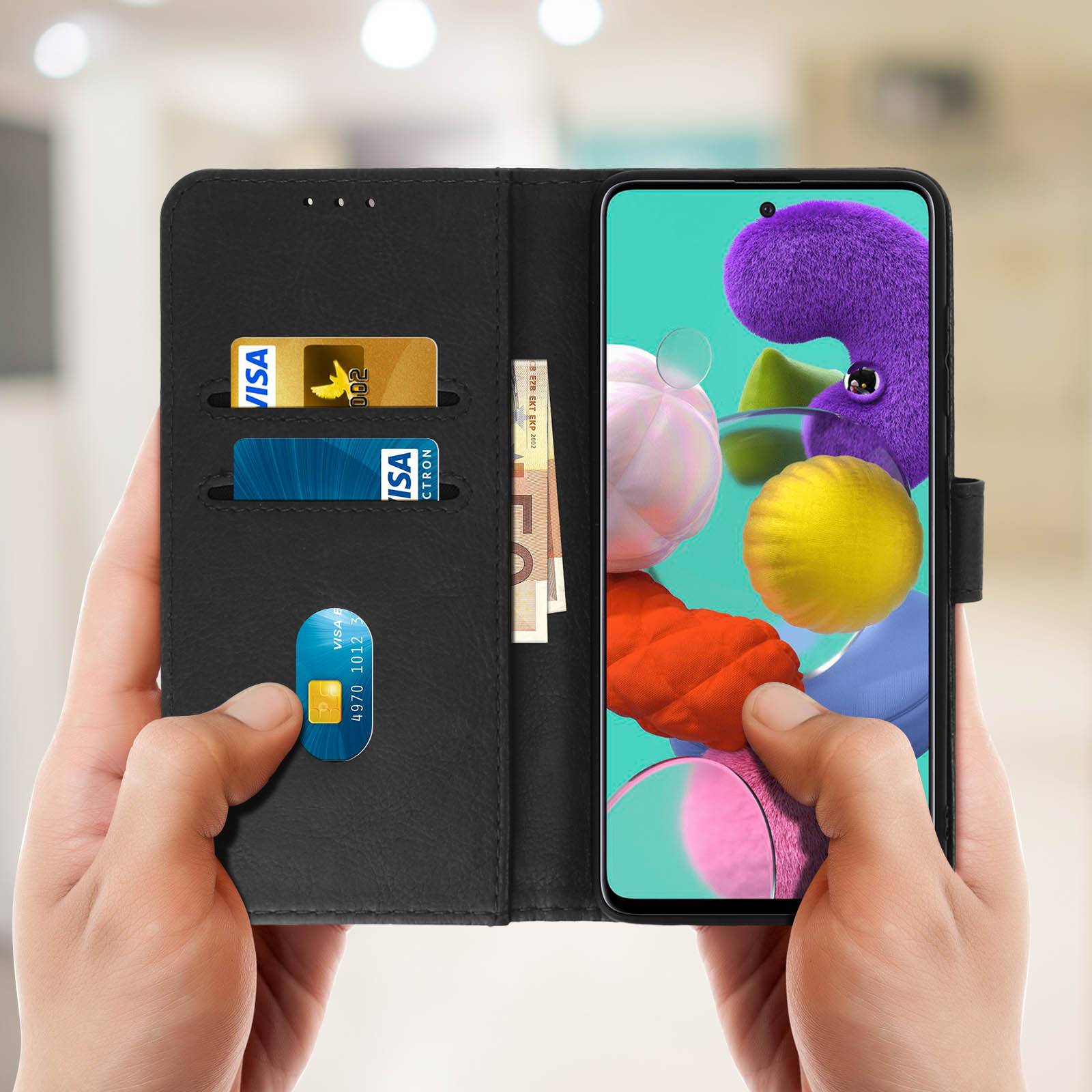 Étui pour Samsung Galaxy A51 Housse Intégrale Porte-cartes Fonction Support-2